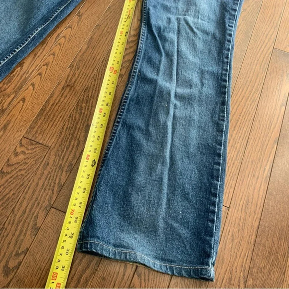 LAWMAN Vintage Embellished Western Cowgirl Semi Flare Denim Jeans Size 32 - Picture 10 of 16